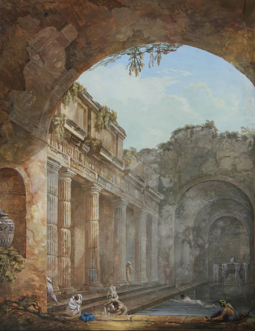 Clérisseau, Ruins of an ancient bath, 1764, Fleming Museum, University of Vermont