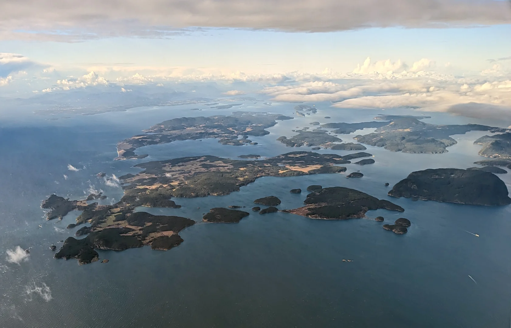 San Juan Islands aerial