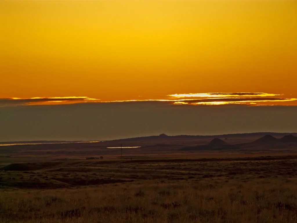Montana prairie sunrise