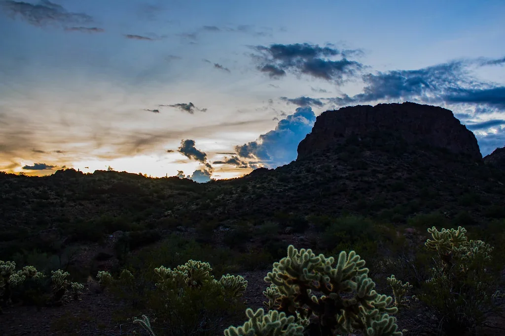 Sunrise somewhere near Vulture Peak, Wickenburg, AZ