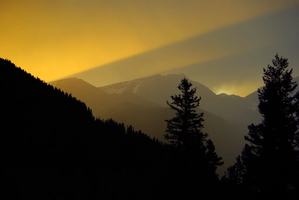 4th of July Storm at Sunset on Trail Ridge Road