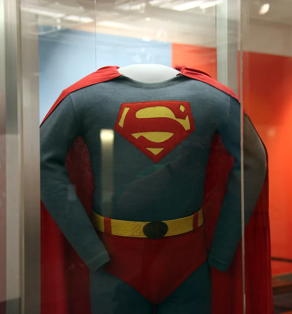 George Reeves Superman costume from the 1950s Smithsonian Museum of American History 2012 05 15
