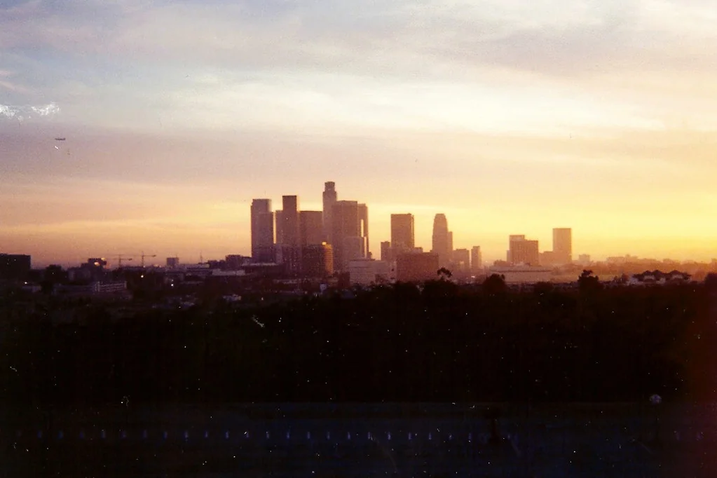 Los Angeles, California Skyline as seen from Dodger Stadium