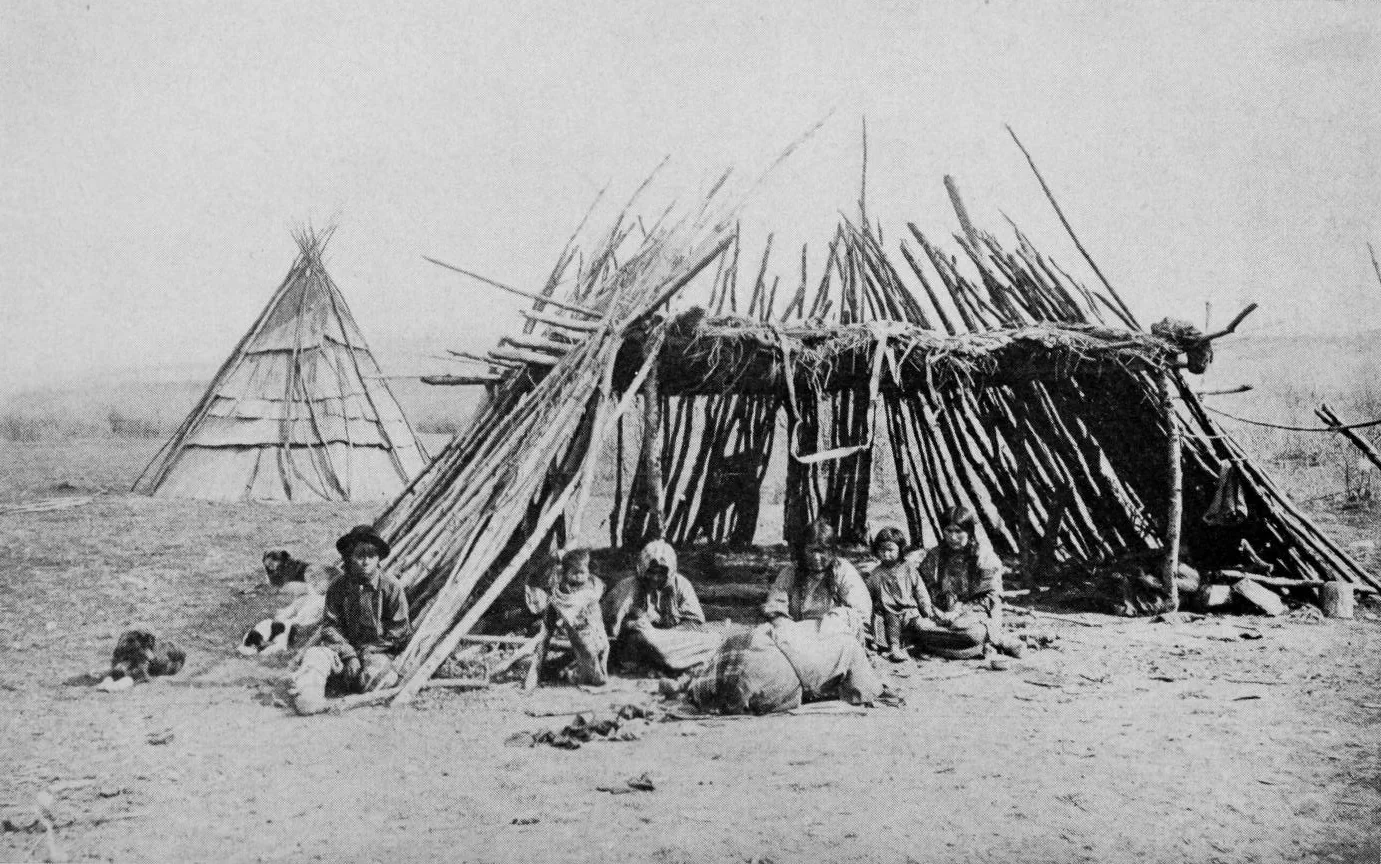 Family of Native Americans on Reservation in Eastern Oregon
