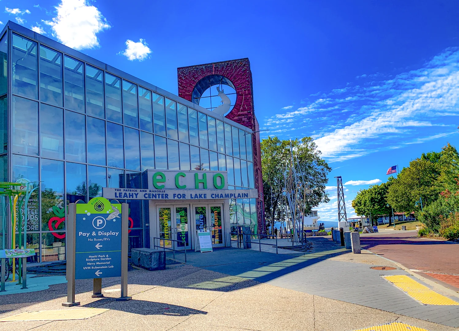 Exterior of ECHO, Leahy Center for Lake Champlain